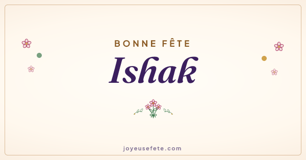 Image « Bonne fête Ishak » au format large