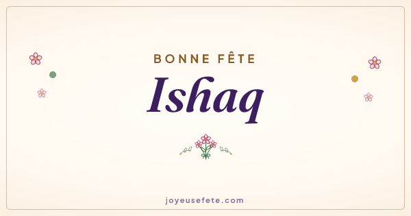 Image « Bonne fête Ishaq » au format large