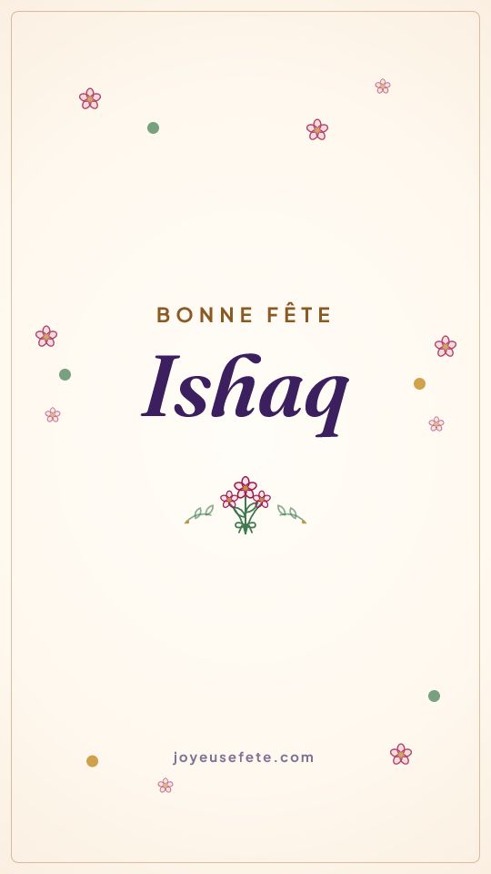 Image « Bonne fête Ishaq » au format story
