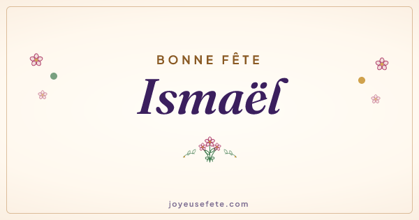 Image « Bonne fête Ismaël » au format large