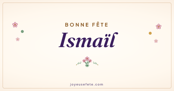 Image « Bonne fête Ismaïl » au format large