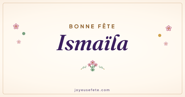 Image « Bonne fête Ismaïla » au format large