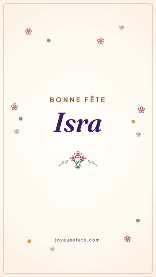 Image « Bonne fête Isra » au format story