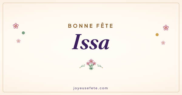 Image « Bonne fête Issa » au format large