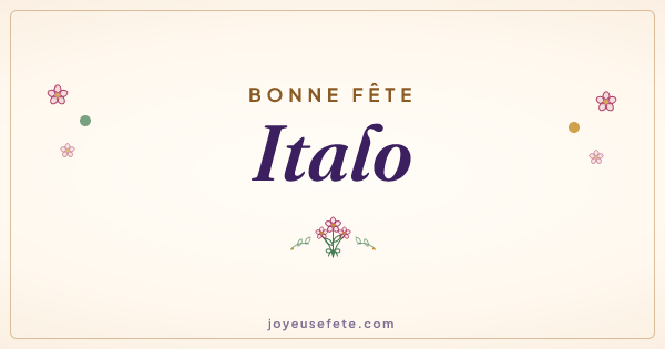 Image « Bonne fête Italo » au format large