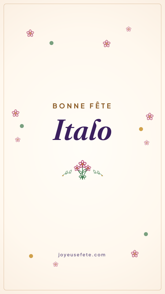Image « Bonne fête Italo » au format story