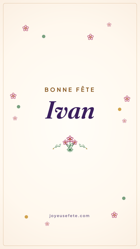 Image « Bonne fête Ivan » au format story