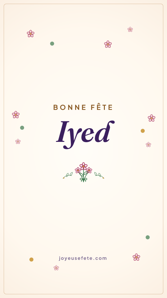 Image « Bonne fête Iyed » au format story
