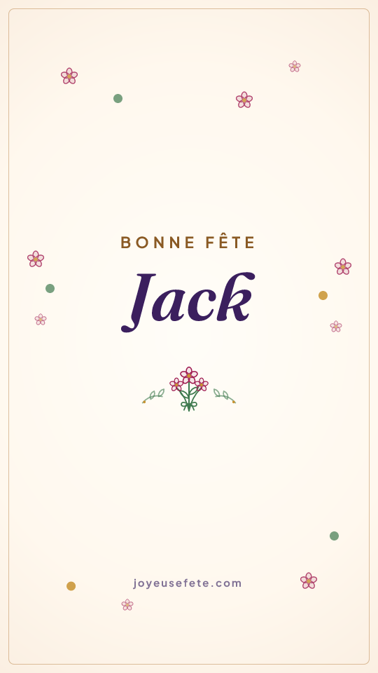Image « Bonne fête Jack » au format story