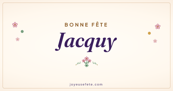 Image « Bonne fête Jacquy » au format large