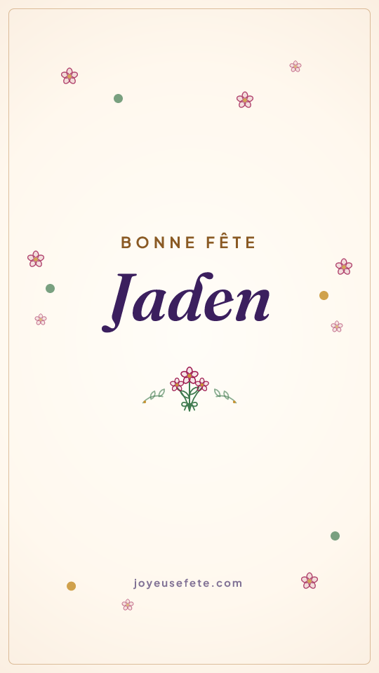 Image « Bonne fête Jaden » au format story