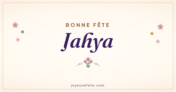 Image « Bonne fête Jahya » au format large