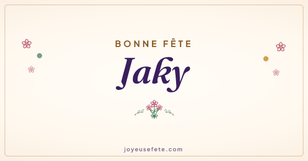 Image « Bonne fête Jaky » au format large