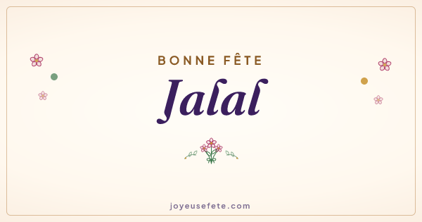 Image « Bonne fête Jalal » au format large