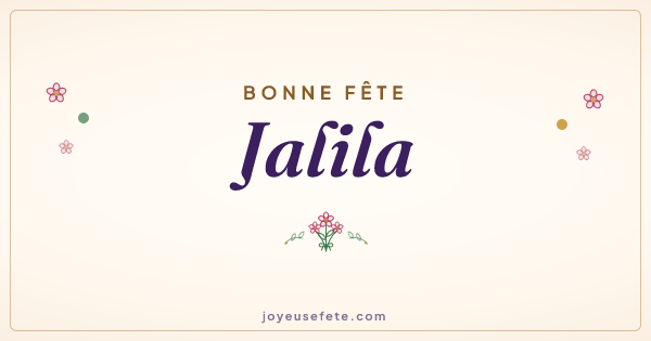 Image « Bonne fête Jalila » au format large