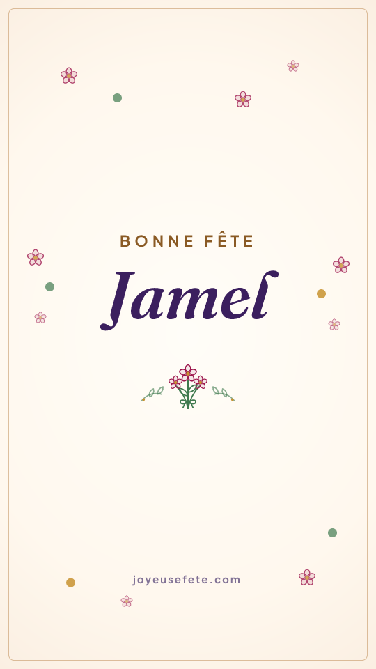 Image « Bonne fête Jamel » au format story