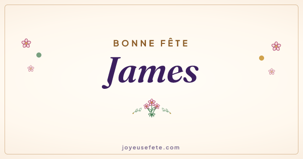 Image « Bonne fête James » au format large