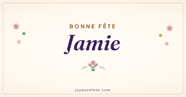 Image « Bonne fête Jamie » au format large