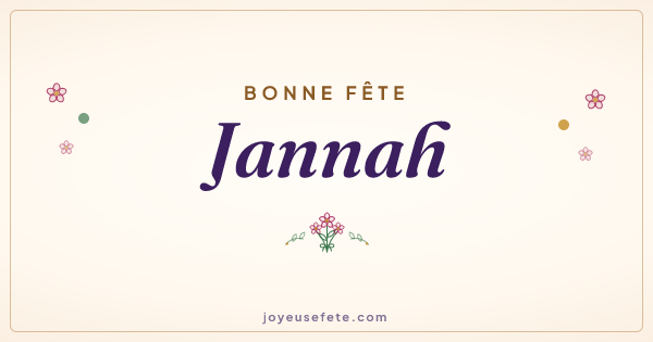 Image « Bonne fête Jannah » au format large
