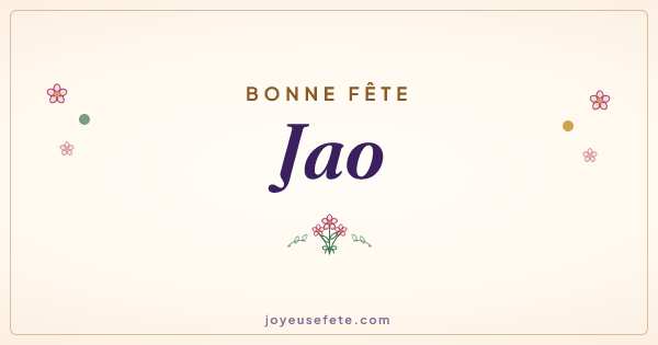 Image « Bonne fête Jao » au format large