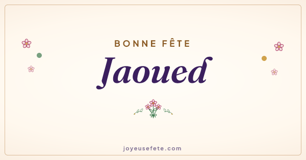 Image « Bonne fête Jaoued » au format large