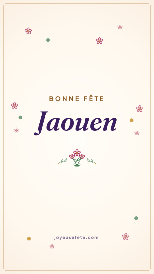 Image « Bonne fête Jaouen » au format story