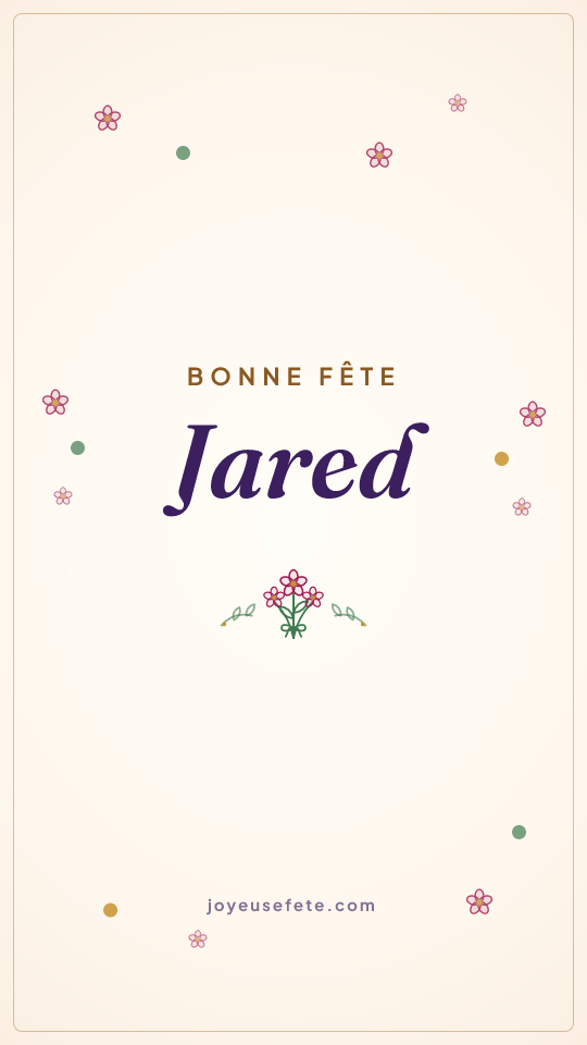 Image « Bonne fête Jared » au format story