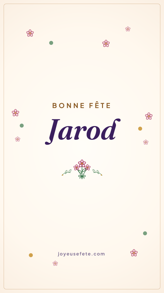 Image « Bonne fête Jarod » au format story