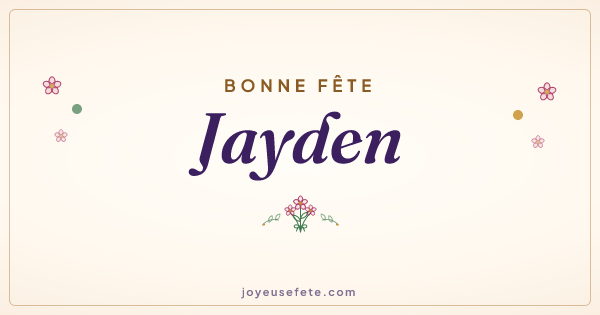 Image « Bonne fête Jayden » au format large