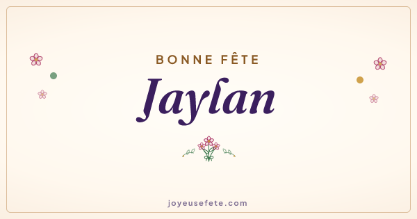 Image « Bonne fête Jaylan » au format large