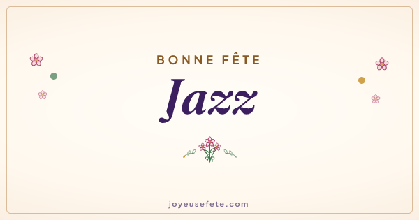 Image « Bonne fête Jazz » au format large