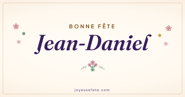 Image « Bonne fête Jean-Daniel » au format large