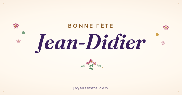 Image « Bonne fête Jean-Didier » au format large