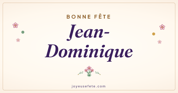 Image « Bonne fête Jean-Dominique » au format large