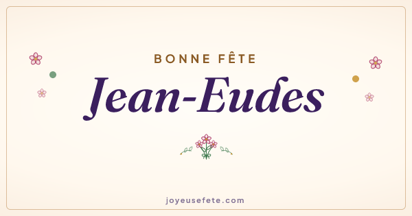 Image « Bonne fête Jean-Eudes » au format large