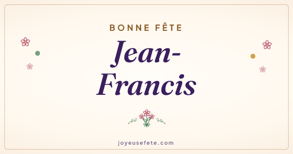 Image « Bonne fête Jean-Francis » au format large