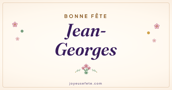 Image « Bonne fête Jean-Georges » au format large
