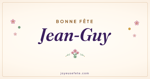 Image « Bonne fête Jean-Guy » au format large