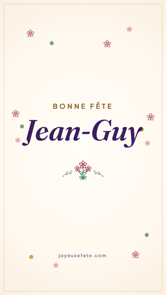 Image « Bonne fête Jean-Guy » au format story