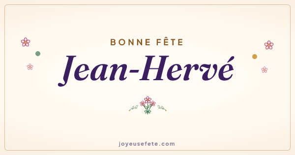 Image « Bonne fête Jean-Hervé » au format large