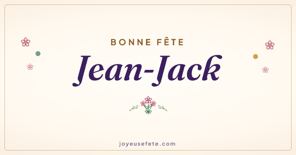 Image « Bonne fête Jean-Jack » au format large