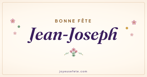 Image « Bonne fête Jean-Joseph » au format large