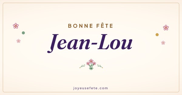 Image « Bonne fête Jean-Lou » au format large