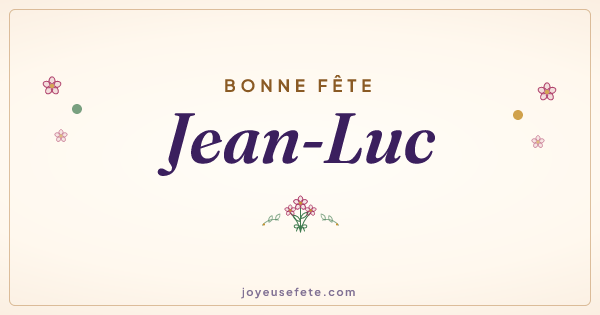 Image « Bonne fête Jean-Luc » au format large
