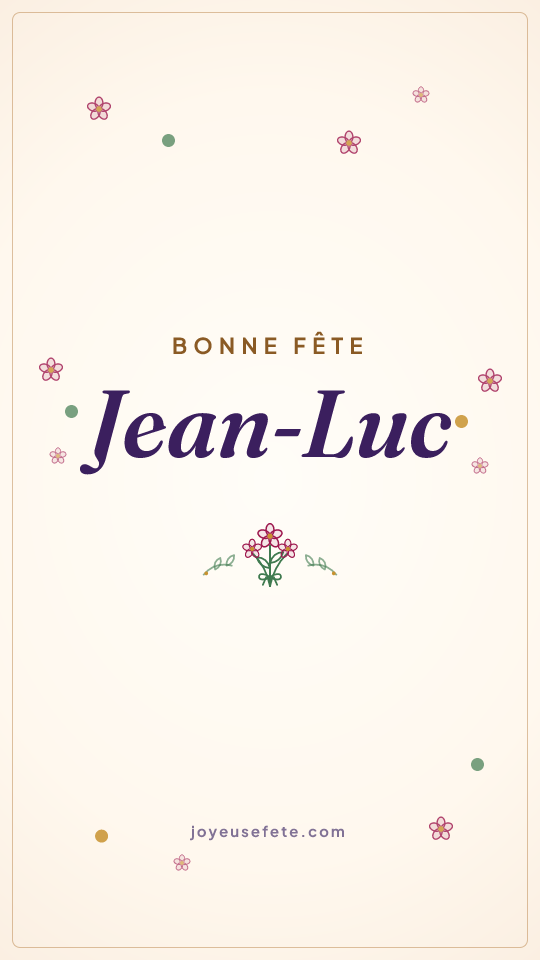 Image « Bonne fête Jean-Luc » au format story