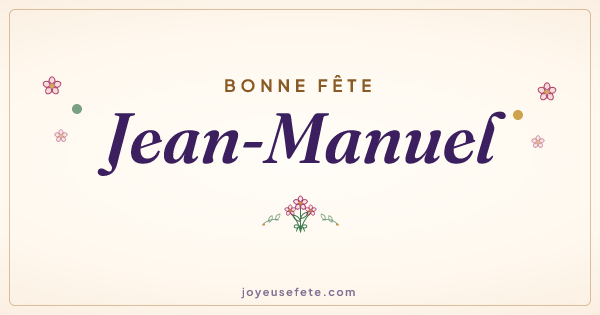 Image « Bonne fête Jean-Manuel » au format large