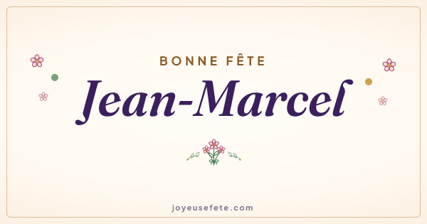 Image « Bonne fête Jean-Marcel » au format large