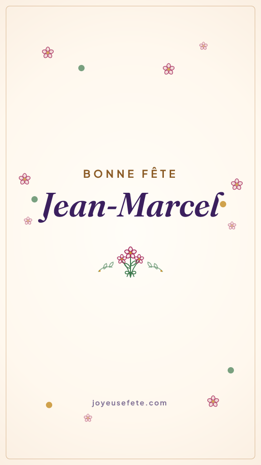 Image « Bonne fête Jean-Marcel » au format story