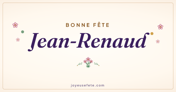 Image « Bonne fête Jean-Renaud » au format large