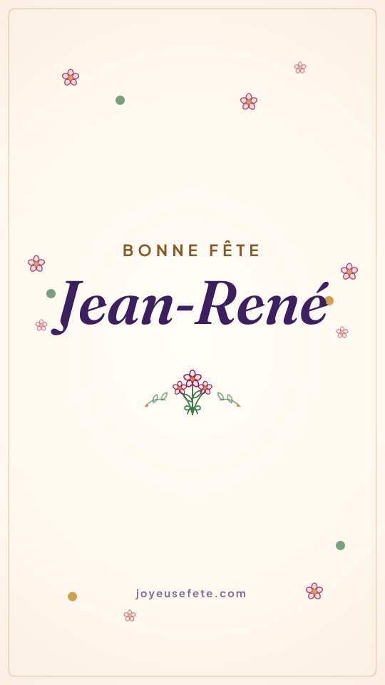 Image « Bonne fête Jean-René » au format story